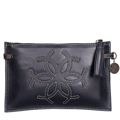 Classique Leather Clutch - Black