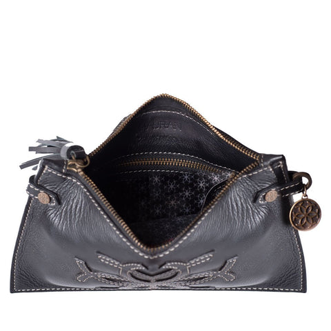 Classic Leather Clutch - Black - www.urban-equestrian.com