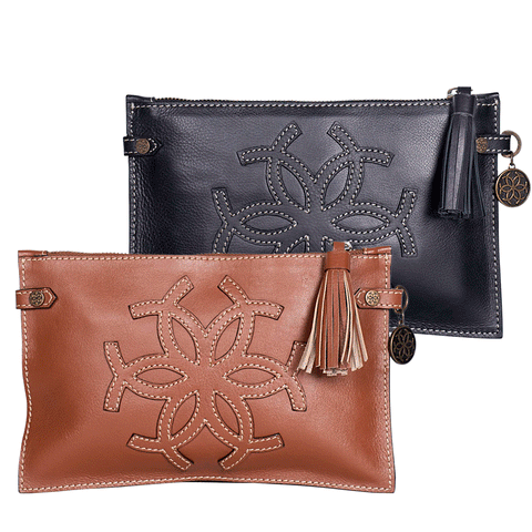 Classic Leather Clutch - Black - www.urban-equestrian.com