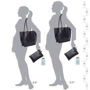 Classic Leather Clutch - Black - www.urban-equestrian.com