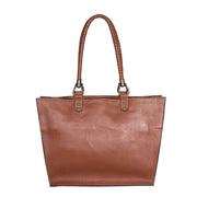 Classic Leather Tote Handbag- Chestnut Brown - www.urban-equestrian.com