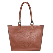 Classic Leather Tote Handbag- Chestnut Brown - www.urban-equestrian.com