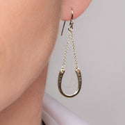 Classique Horseshoe & Chain Necklace Silver - www.urban-equestrian.com