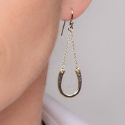 Classique Horseshoe Earring - Silver - www.urban-equestrian.com