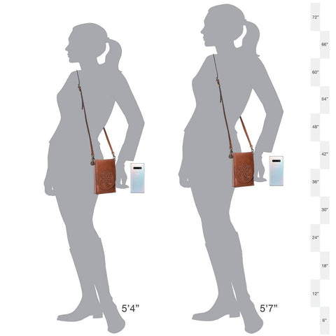 Classique Phone Tote - Chestnut Brown Leather - www.urban-equestrian.com