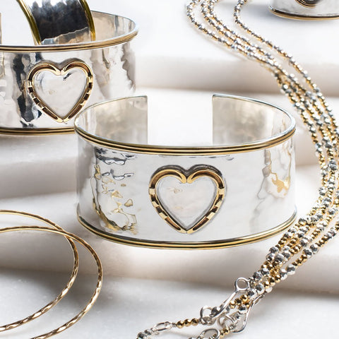 Cody Horseshoe Heart - Wrist Cuff - www.urban-equestrian.com