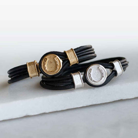 Colton Braided Cord - Black Bracelet - www.urban-equestrian.com