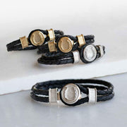 Colton Braided Cord - Black Bracelet - www.urban-equestrian.com