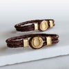 Colton Braided Cord - Brown Bracelet - www.urban-equestrian.com