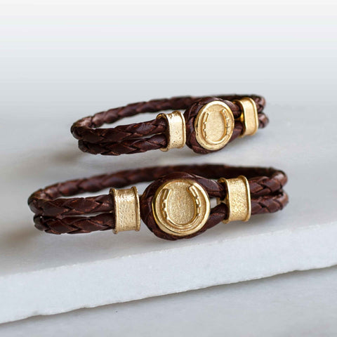 Colton Braided Cord - Brown Bracelet - www.urban-equestrian.com