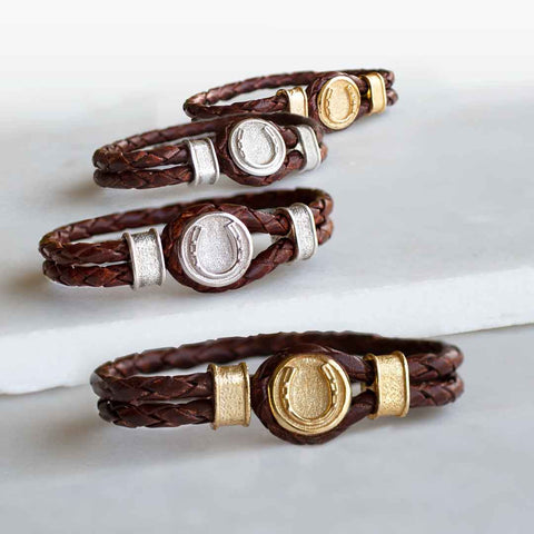 Colton Braided Cord - Brown Bracelet - www.urban-equestrian.com