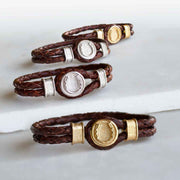 Colton Braided Cord - Brown Bracelet - www.urban-equestrian.com