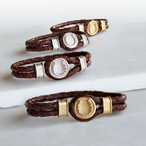 Colton Braided Cord - Brown Bracelet - www.urban-equestrian.com