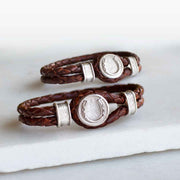Colton Braided Cord - Brown Bracelet - www.urban-equestrian.com