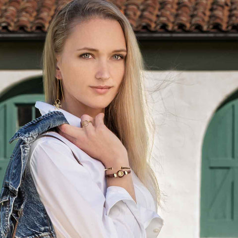 Colton Braided Strap- Brown Bracelet - www.urban-equestrian.com