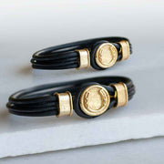 Colton Double Lace - Black Bracelet - www.urban-equestrian.com