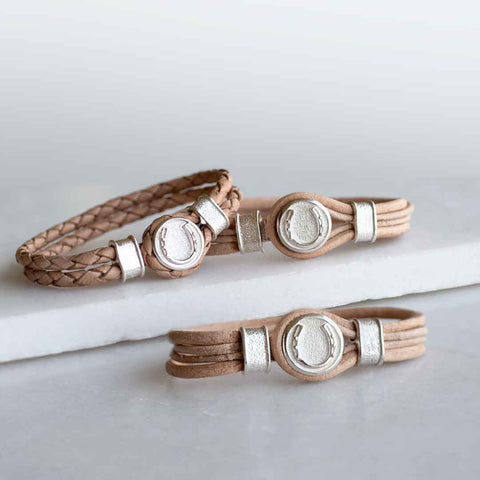 Colton Double Lace - Natural Bracelet - www.urban-equestrian.com