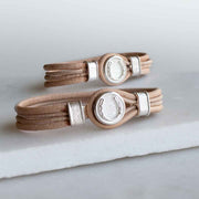 Colton Double Lace - Natural Bracelet - www.urban-equestrian.com