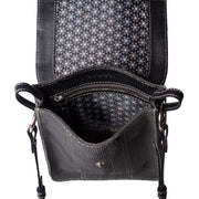 Cordova Leather & Jute Crossbody Handbag - Black - www.urban-equestrian.com