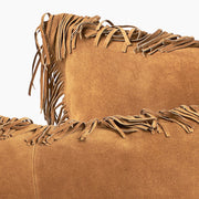 Coronado Suede Square Pillow w/Feather Down Insert - Chestnut - www.urban-equestrian.com
