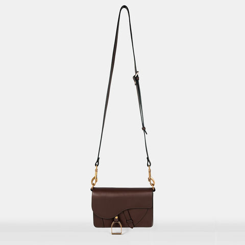 Denby Petite Saddle Bag - Deep Brown - www.urban-equestrian.com
