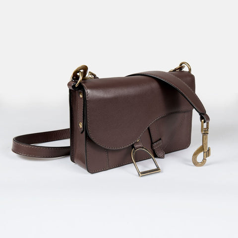 Denby Petite Saddle Bag - Deep Brown - www.urban-equestrian.com