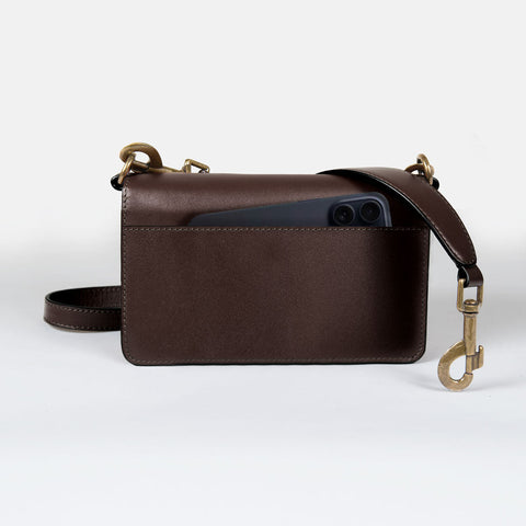 Denby Petite Saddle Bag - Deep Brown - www.urban-equestrian.com