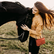 Denby Petite Saddle Bag - Deep Brown - www.urban-equestrian.com