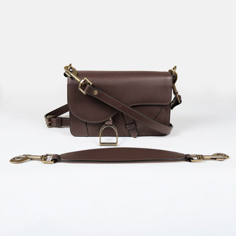 Denby Petite Saddle Bag - Deep Brown - www.urban-equestrian.com
