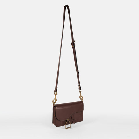 Denby Petite Saddle Bag - Deep Brown - www.urban-equestrian.com