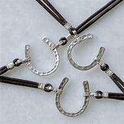Devlin For The Boys Hammered Horseshoe Bracelet - Sterling Silver - www.urban-equestrian.com
