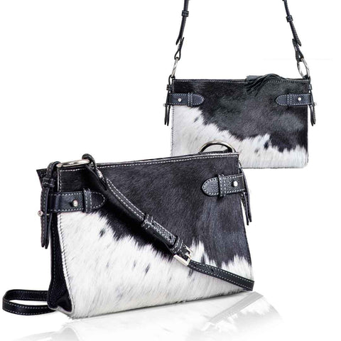 Domino - Black & White Brazilian Cowhide - www.urban-equestrian.com