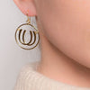 Double Luck Horseshoe Earrings - Gold - www.urban-equestrian.com