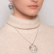 Double Luck Horseshoe Earrings - Silver - www.urban-equestrian.com