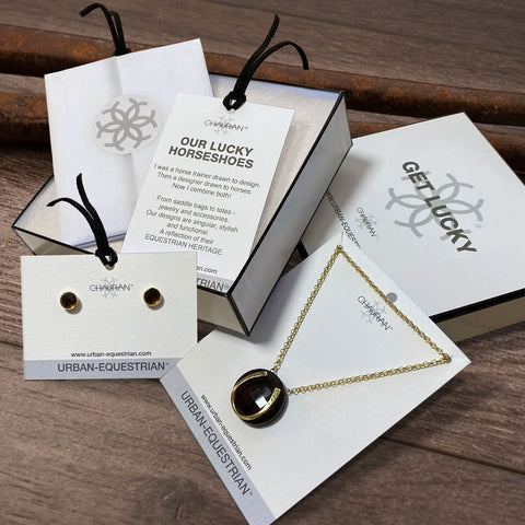 Double Luck Horseshoe Earrings - Silver - www.urban-equestrian.com