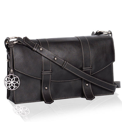 Equus Leather Messenger - Black - www.urban-equestrian.com