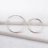 Hammered Hoop Earrings - Silver - www.urban-equestrian.com
