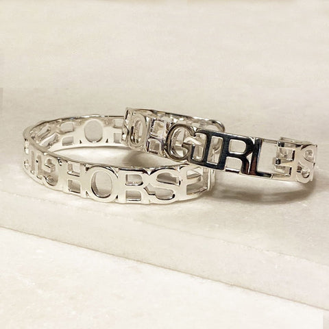 Horse Girl Cuff in Silver - www.urban-equestrian.com