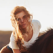 Horse Girl Dog Tag- Gold - www.urban-equestrian.com