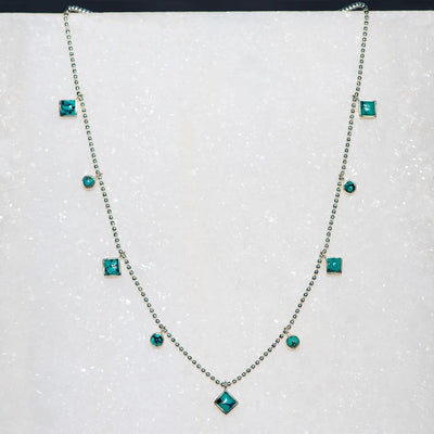 Keepsake Turquoise Choker - Silver - www.urban-equestrian.com
