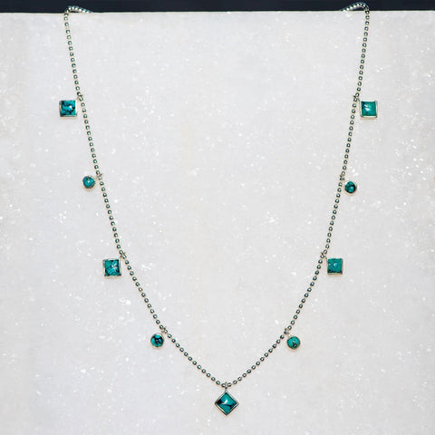 Keepsake Turquoise Choker - Silver - www.urban-equestrian.com
