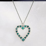 Keepsake Turquoise Heart - Silver - www.urban-equestrian.com