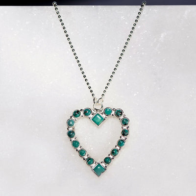 Keepsake Turquoise Heart - Silver - www.urban-equestrian.com
