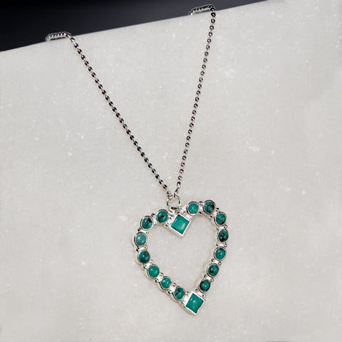 Keepsake Turquoise Heart - Silver - www.urban-equestrian.com