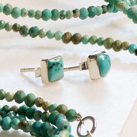 Keepsake Turquoise Horseshoe Necklace - Silver - www.urban-equestrian.com