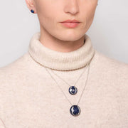 Lapis Lazuli Horseshoe Necklace - www.urban-equestrian.com