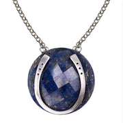 Lapis Lazuli Horseshoe Necklace - www.urban-equestrian.com