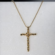 Lariat Cross Necklace - Gold - www.urban-equestrian.com