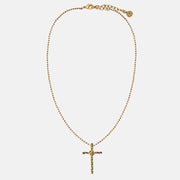 Lariat Cross Necklace - Gold - www.urban-equestrian.com