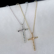 Lariat Cross Necklace - Gold - www.urban-equestrian.com